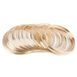 Wholesale 100 Loops 0.6mm Thick Memory Beading Steel Wire for DIY Jewelry Findings Bangle Bracelet Creative Handicraft Making