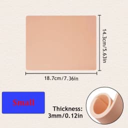 15/10/8/5/1pcs Tattoo Practice Skin 3MM Silicone Fake Skin Double-Sided for Permanent Makeup Training Supply Tattoo Accessory