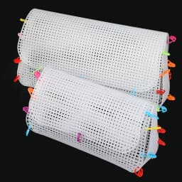 Weaving Plastic Mesh Cloth For Bag Making DIY Handcraft Bags Sewing Weaving Material Latch Hook Bags Made Plastic Grid Hook