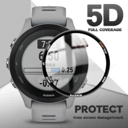 Screen Protector for Garmin Forerunner 255 - 5D Full Coverage Flexible Protective Film, Scratch-resistant Accessories Not Glass