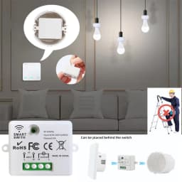 1/2/3 Gang Wireless Wall Switch RF 433Mhz Interruptor for Light Lamp Mini Smart Switch Smart Home Receiver Apartment Residential