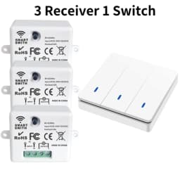 1/2/3 Gang Wireless Wall Switch RF 433Mhz Interruptor for Light Lamp Mini Smart Switch Smart Home Receiver Apartment Residential