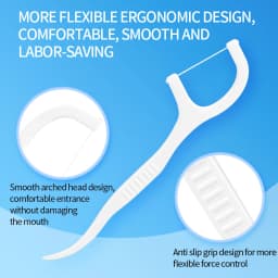 500pcs Independent Packaging Oral Cleaning Dental Floss Sticks Portable Cleaning Dental Floss Disposable Dentist Clean Tool