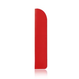 Custom Letters PU Leather Pencil Case Advertising Company Logo School Office Small Pen Holder Ballpen Storage Bag DIY Name Gift