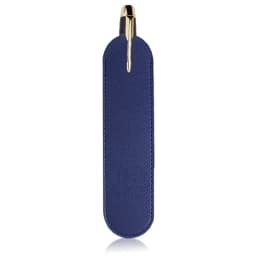 Custom Letters PU Leather Pencil Case Advertising Company Logo School Office Small Pen Holder Ballpen Storage Bag DIY Name Gift