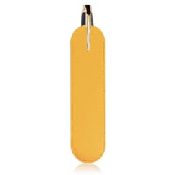 Custom Letters PU Leather Pencil Case Advertising Company Logo School Office Small Pen Holder Ballpen Storage Bag DIY Name Gift