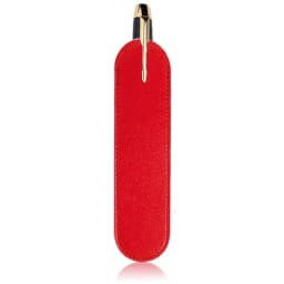 Custom Letters PU Leather Pencil Case Advertising Company Logo School Office Small Pen Holder Ballpen Storage Bag DIY Name Gift