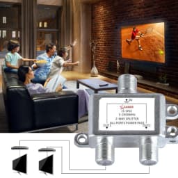2/3/4 Way TV Antenna Satellite Splitter TV Splitter Distributor Coaxial Cable Antenna Cable TV Signal Splitter F Type Connector