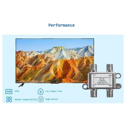 2/3/4 Way TV Antenna Satellite Splitter TV Splitter Distributor Coaxial Cable Antenna Cable TV Signal Splitter F Type Connector
