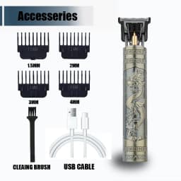 Portable Hairdressing Clipper USB Fast Charging Approaching Zero Gapped Cutting Shaver Man Electric Grooming Kit