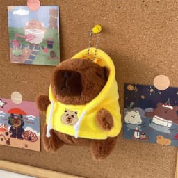Cute Capybara Plush Toy Hoodie with Wings Simulation Doll Small Size Stuffed Animals Anime Fluffty Toy Birthday Party