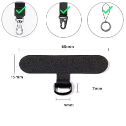 Nylon Phone Tether Tab Universal Cellphone Lanyard Safety Connector Piece Replacement Part for All Full Cover Smartphone Case