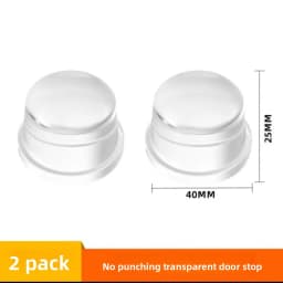 Transparent Silicone Door Stopper No Drill Anti Bump Pad for Office Home Safety Protection Dodgers Door Stop Home Improvement