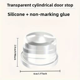Transparent Silicone Door Stopper No Drill Anti Bump Pad for Office Home Safety Protection Dodgers Door Stop Home Improvement