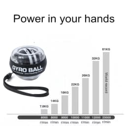 Wrist Power Wrist Hand Ball Auto-Start Grip Ball Strengthener Gyroscopic Arm Gyro Hand Ball Home Fitness Forearm Exerciser