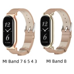 Mi Band 10 11 9 8 7 6 5 Strap for Xiaomi Smart Band 8 Bracelet NFC Global Version Leather Watch Band Mi 8 Wristband Miband 9 10