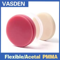 Acetal PMMA Disc 98*20mm A0/A2/A3/BL2/BL3/Clear Color Dental Lab Using Open Milling System CADCAM Flexible Block