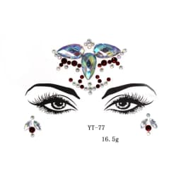Face Jewels Tattoos for Women Party Makeup Decor Diamond Rhinestone Face Stickers 3D Self Adhesive Body Eyebrow Diamond Stickers