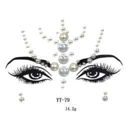 Face Jewels Tattoos for Women Party Makeup Decor Diamond Rhinestone Face Stickers 3D Self Adhesive Body Eyebrow Diamond Stickers