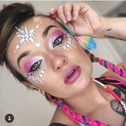 Face Jewels Tattoos for Women Party Makeup Decor Diamond Rhinestone Face Stickers 3D Self Adhesive Body Eyebrow Diamond Stickers
