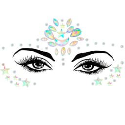 Face Jewels Tattoos for Women Party Makeup Decor Diamond Rhinestone Face Stickers 3D Self Adhesive Body Eyebrow Diamond Stickers