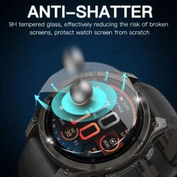 Glass+Case for Garmin Fenix 8 7X 6X Pro 7 6 7S 6S 5 5S Solar AMOLED Screen Protector Tempered Glass&Protective Case Accessories