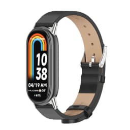 Mi Band 10 11 9 8 Leather Strap For MiBand 9 Bracelet Replacement Watchband for Xiaomi Smart Band 8 NFC Version Miband 8 Strap