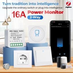 Tuya ZigBee Smart Switch Power Monitor 16A WiFi DIY Module Timer Relay Automation Work with Alexa Google Yandex Alice Smart Life