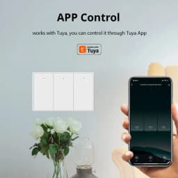 Zemismart WiFi Switch 1 2 3 Gangs Light Switches Neutral Required Work with Tuya Smart Life Remote Control US Push Interruptor
