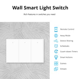 Zemismart WiFi Switch 1 2 3 Gangs Light Switches Neutral Required Work with Tuya Smart Life Remote Control US Push Interruptor