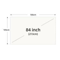 VEIDADZ Projector Screen 60 72 84 100 120 130 in White Grid Anti-Light 160° Viewing Angle Reflective Screen Indoor Outdoor Movie