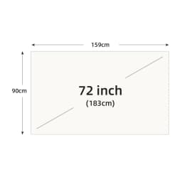 VEIDADZ Projector Screen 60 72 84 100 120 130 in White Grid Anti-Light 160° Viewing Angle Reflective Screen Indoor Outdoor Movie