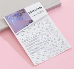 1 Pcs Self Adhesive Colored Diamonds Eyeshadow Stickers Color Crystal Diamond DIY Eyes Face Body Makeup Decorations Rhinestones