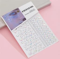 1 Pcs Self Adhesive Colored Diamonds Eyeshadow Stickers Color Crystal Diamond DIY Eyes Face Body Makeup Decorations Rhinestones