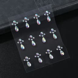 1 Pcs Self Adhesive Colored Diamonds Eyeshadow Stickers Color Crystal Diamond DIY Eyes Face Body Makeup Decorations Rhinestones