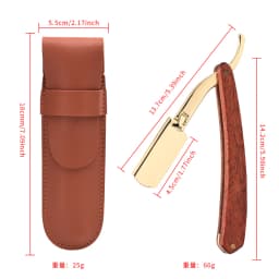 Manual Straight Side Shaver Men Beard and Facial Epilator Professional Foldable Stainless Steel Shaver Hairdresser Tools