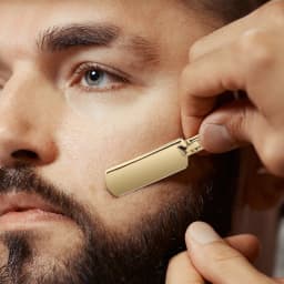 Manual Straight Side Shaver Men Beard and Facial Epilator Professional Foldable Stainless Steel Shaver Hairdresser Tools