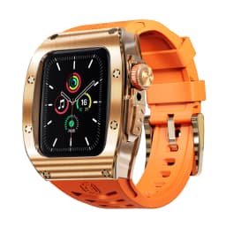 Heavy Metal Stainless Steel Rubber Case For Apple Watch Ultra 2 Ultra 1 49mm Shockproof Case For iWatch Series 9 8 7 6 5 44MM 45
