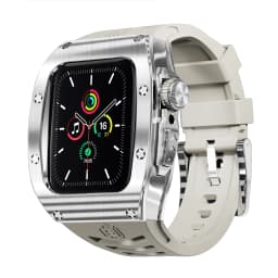 Heavy Metal Stainless Steel Rubber Case For Apple Watch Ultra 2 Ultra 1 49mm Shockproof Case For iWatch Series 9 8 7 6 5 44MM 45