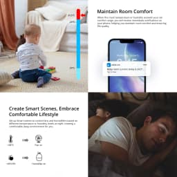SONOFF SNZB-02P Zigbee Temperature and Humidity Sensor Smart Home Thermometer Detector Work with Alexa Google Home Smartthings