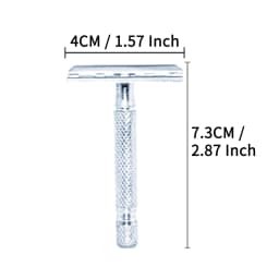 Stainless Steel Safety Razor for Men Barber Shaving Hair Beard Manual Double Edge Barbeador