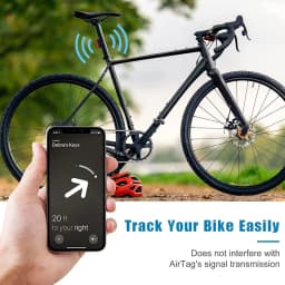 Untoom For AirTag Bike Reflector Mount Universal Bicycle Taillight Reflector Holder Stand For AirTag Anti-lost Case for AirTag