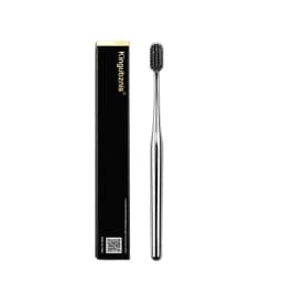 Kingubznis Gold Toothbrush Luxury Gold Silver Teeth Brush Men Women Adult Toothbrushes Brand New Electroplated Dental Brushes