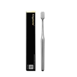 Kingubznis Gold Toothbrush Luxury Gold Silver Teeth Brush Men Women Adult Toothbrushes Brand New Electroplated Dental Brushes