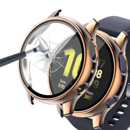 samsung Galaxy Watch Active 2 Screen Protector Case 44MM, Bumper Full Around Cover for Samsung Galaxy Watch Active2 44MM 40MM