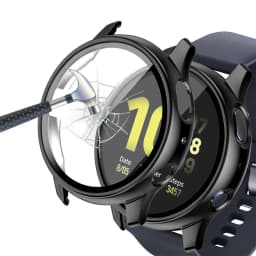 samsung Galaxy Watch Active 2 Screen Protector Case 44MM, Bumper Full Around Cover for Samsung Galaxy Watch Active2 44MM 40MM