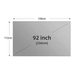 VEIDADZ Projector Screen 60 72 84 92 100 110 120 130 133inch 16:9 Foldable Anti-Light Grey Reflective Cloth for Home Party Movie