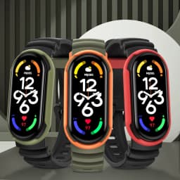 Strap for Mi Band 7 6 5 Silicone Bracelet for Xiaomi Mi Band 6 Strap Man Woman Breathable Rubber Watchband