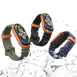 Strap for Mi Band 7 6 5 Silicone Bracelet for Xiaomi Mi Band 6 Strap Man Woman Breathable Rubber Watchband