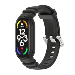Strap for Mi Band 7 6 5 Silicone Bracelet for Xiaomi Mi Band 6 Strap Man Woman Breathable Rubber Watchband